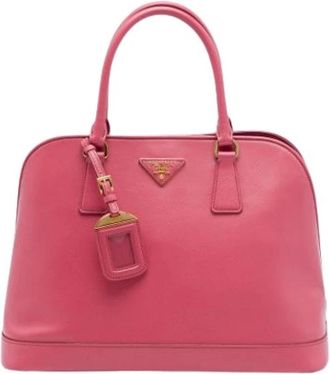 Prada Pre-owned Promenade Satchel - Dames - Vintage Handtas - Roze - ONE Size - Leer - Vintage