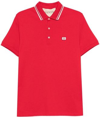 Valentino Garavani Vlogo Signature Cotton Polo Shirt
