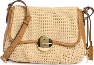 Aim&eacute;e Cannes Flap Crossbody Bag in Raffia Canyon at Nordstrom Rack