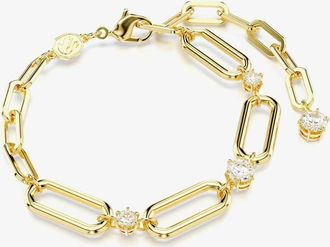 Swarovski Dextera Gold Tone Plated Large Link Chain Bracelet 5683359