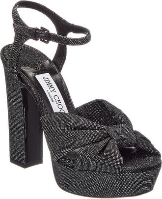 Jimmy Choo London Heloise 120 Glitter Platform Sandal