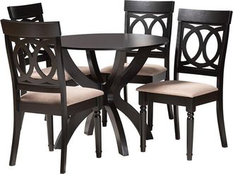 Baxton Studio Velia Modern 5Pc Dining Set