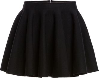 Khaite The Ulli knitted miniskirt - women - Polyamide/Merino - M - Black