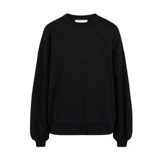 Iceberg Sweatshirt met ronde hals - Dames - Sweatshirts - Zwart - 2XS - Katoen - Hoodies & sweatvesten