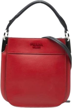 Prada Pre-owned Vintage Schoudertas - Dames - Vintage Schoudertas - Rood - ONE Size - Leer - Vintage