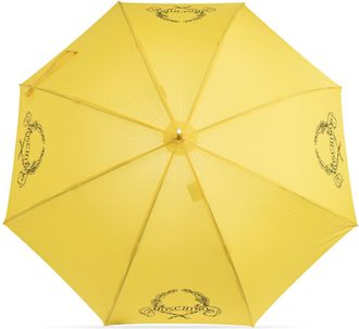Moschino Parasol With Logo, Unisex, Yellow