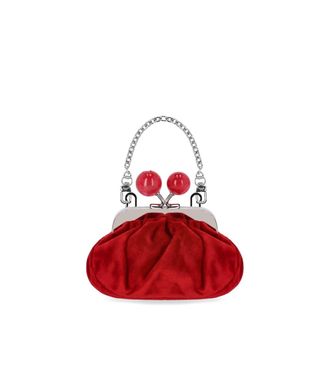 Weekend by Max Mara CLUTCH PASTICCINO NOCINO VELLUTO ROSSO MAX MARA WEEKEND