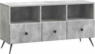 vidaXL Mueble De Tv Con Caj&oacute;n Gris Hormig&oacute;n 102 X 34,5 X 50 Cm Vidaxl