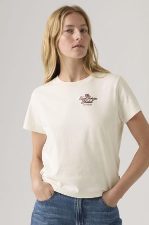 Levi's Camiseta Graphic Boxy - Mujer - XS - Blanco / Two Horse Brand Script N Tofu