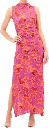 Misa Athena Dress In Lucent Flora