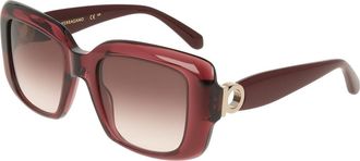 Ferragamo SF2117S 612 Womens Sunglasses Burgundy Size 52