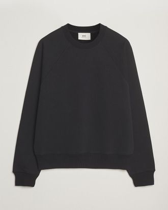 Ami Mens Ami de Coeur Sweatshirt - Black Cotton - Size X-Large