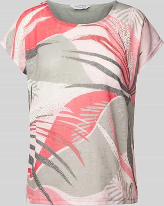 Zabaione T-Shirt mit Kapp&auml;rmeln Modell Ha44wai in Khaki Melange, Gr&ouml;&szlig;e XL