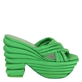 Ferragamo Rey Platform Sandals, Size 10 C