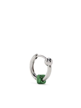 Eéra 18kt white gold Square mini hoop earring - Silver