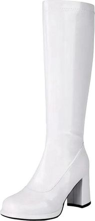 Generic Womens Side Zipper Knee High Boots Square Heel Short Ankle Long Booties Commuting Style For Winter