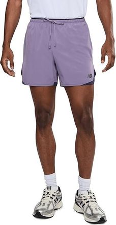 New Balance Run Essentials Shorts 5 Mens Workout Candied Violet : 2XL 5