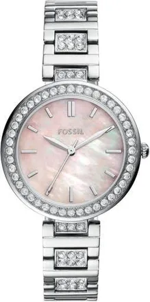 Fossil Karli Three Hand Quartz Bracelet Watch, 32mm in Silver at Nordstrom Rack