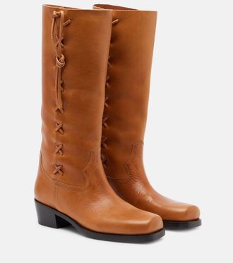 PARIS TEXAS Roxanne leather knee-high boots