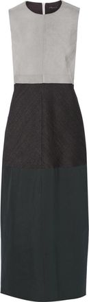 Theory Dalax Colorblock Stretch Wool Midi Dress Size 10/UK14 Size L