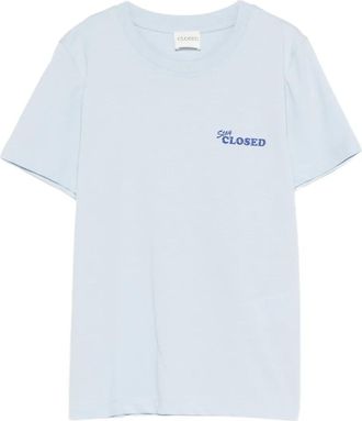 Closed T-shirt con logo - Blu