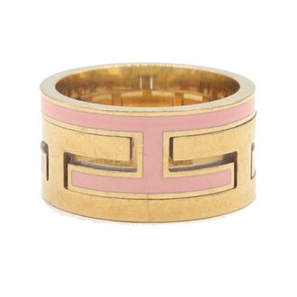 Herm&egrave;s Gold Pink Sterling Silver 925 Band Ring (Pre-Owned)