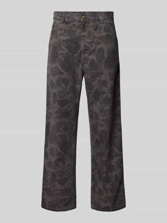 Carhartt Work in Progress Regular Fit Hose mit seitlichen Eingrifftaschen Modell DUCK in Anthrazit, Größe XXL