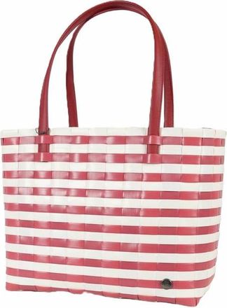 Handed By Sunny Bay Recycled Plastic Weekender Bag in Cherry Red/pearl White at Nordstrom, Size Large