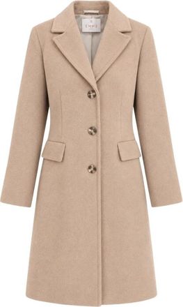 Marella Emmstagno Jas - Dames - Mantel - Beige - S - Polyester - Jassen