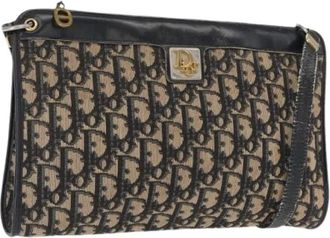 Dior Pre-owned Cross Body Bags, female, Multicolor, Size: ONE SIZE Pre-owned Trotter Canvas Shoulder Bag
