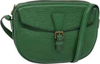Louis Vuitton Tweedehands leren Louis Vuitton tassen - Dames - Vintage Schoudertas - Groen - ONE Size - Leer - Vintage