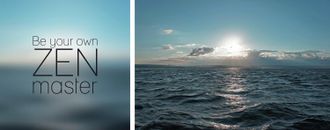 Queence Leinwandbild »Zenmaster«