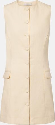 Faithfull The Brand Vestido corto Jane de lino