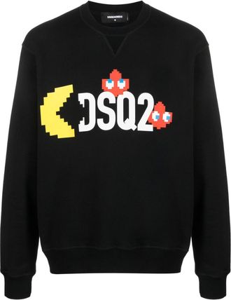 Dsquared2 Black Crew Neck Sweatshirt