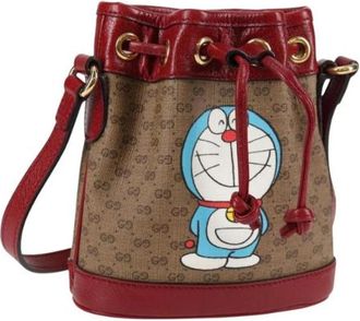 Gucci Pre-owned Leather gucci-bags - Dames - Vintage Tas - Beige - ONE Size - Leer - Vintage