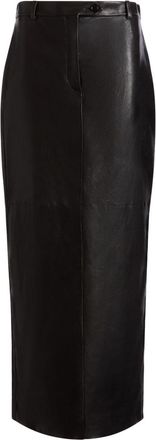 Bally leather pencil skirt - women - Lambskin - 40 - Black