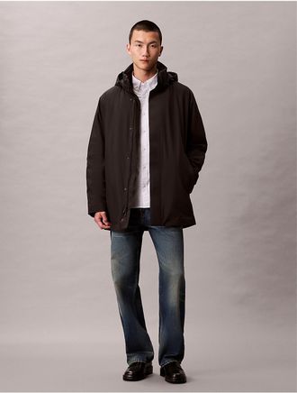 Calvin Klein Mens Heavyweight Long Puffer Jacket - Black - 2XL