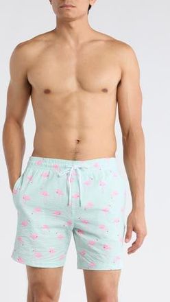 Trunks Surf & Swim Co. Sano 6.5-Inch Swim Shorts in Seafoam at Nordstrom Rack, Size X-Large