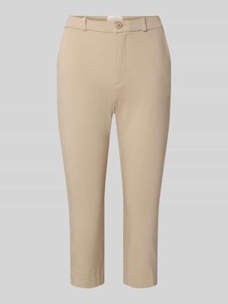 Freequent Caprihose mit franz&ouml;sischen Eingrifftaschen Modell Solvej in Taupe, Gr&ouml;&szlig;e M