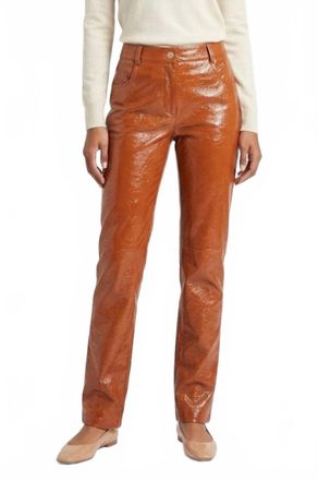 Msgm Contemporary Straight Leg Trousers In Honey