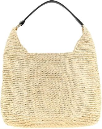 Maison Michel Cristiana Schoudertas - Dames - Handtassen - Beige - ONE Size - Leer - Tassen