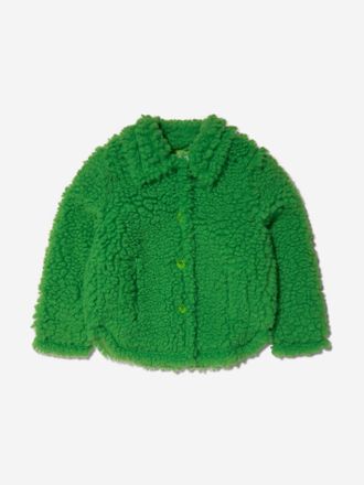 Stand Studio Girls Faux Fur Gwen Mini Coat - Green - Size 12Y
