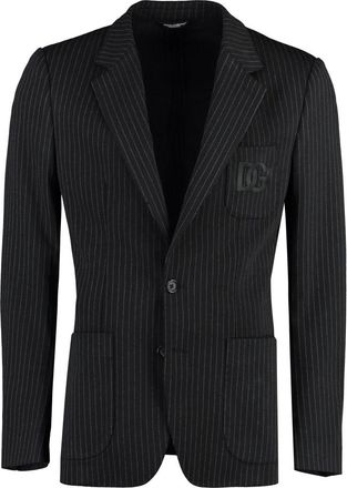 Dolce & Gabbana Portofino Single-breasted Two-button Jasje - Heren - Blazers - Zwart - S - Leer - Jassen