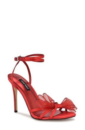 Nine West Minky Ankle Strap Sandal in Med Red at Nordstrom Rack, Size 9.5