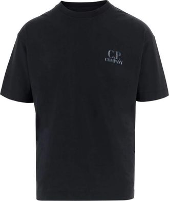 C.P. Company 30/1 Jersey Comfort Logo T-Shirt - Heren - T-shirts - Blauw - XL - Katoen - Tops