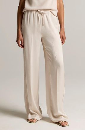 Vince Shine Crepe Pull-On Pants in Blush Cloud at Nordstrom, Size Xx-Small