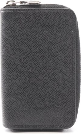 Louis Vuitton Black Taiga Leather Coin Purse/Coin Case (Pre-Owned)