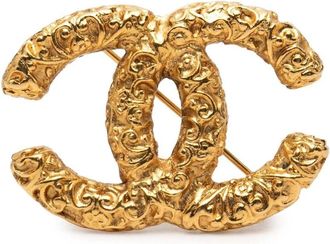 Chanel Pre-owned Jewellery, female, Yellow, Size: ONE SIZE Pre-owned Ornamental Brooch