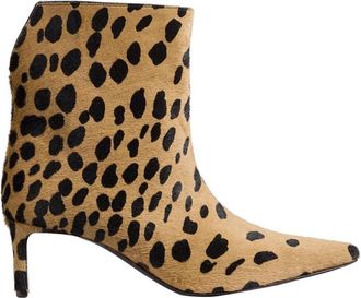 Khaite Leopard Print Ankle Boots