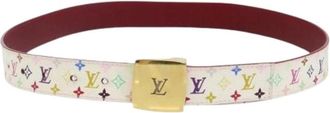 Louis Vuitton Pre-owned Vintage Canvas Riem - Dames - Vintage Accessoires - Veelkleurig - ONE Size - Vintage